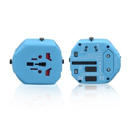 Viaggio universale di carico dell'incavo di USB della doppia porta con tensione nominale 250V