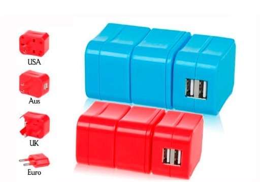 Spina di adattatore europea combinata smontabile di viaggio con lo sbocco di potere del Usb