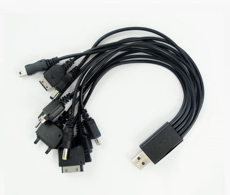 Linea di dati di carico universale del cellulare 10 in 1 multi funzione/testa 5V