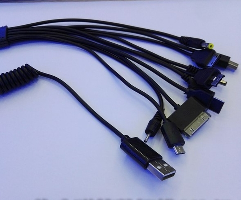 Portatile 10 di 20 cm in 1 cavo del caricatore del telefono del Usb per il dispositivo autoalimentato di Smart