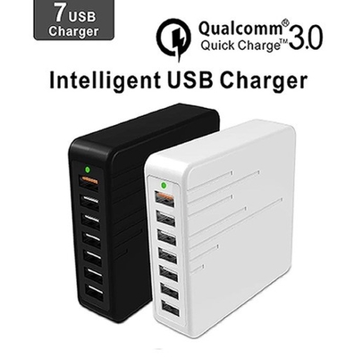 Spina di carico del multi telefono intelligente rapido con un dispositivo di sette porte USB