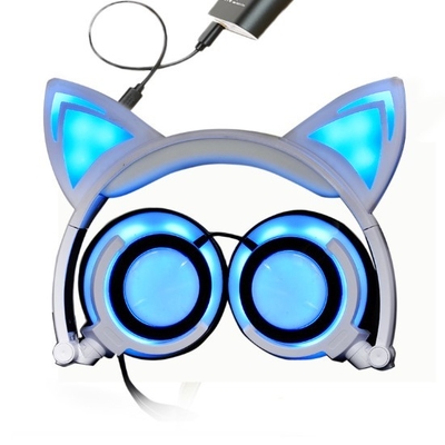 Stereotipia AD ALTA FEDELTÀ d'ardore infiammante pieghevole del trasduttore auricolare di Bluetooth di sport con l'orecchio di gatto