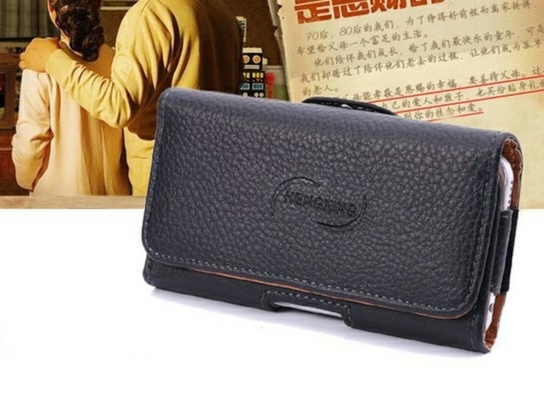 cassa d'attaccatura universale d'attaccatura del cuoio della vita della borsa del telefono dell'uomo anziano della cassa del cuoio della vita della cinghia della copertura superiore di iPhone
